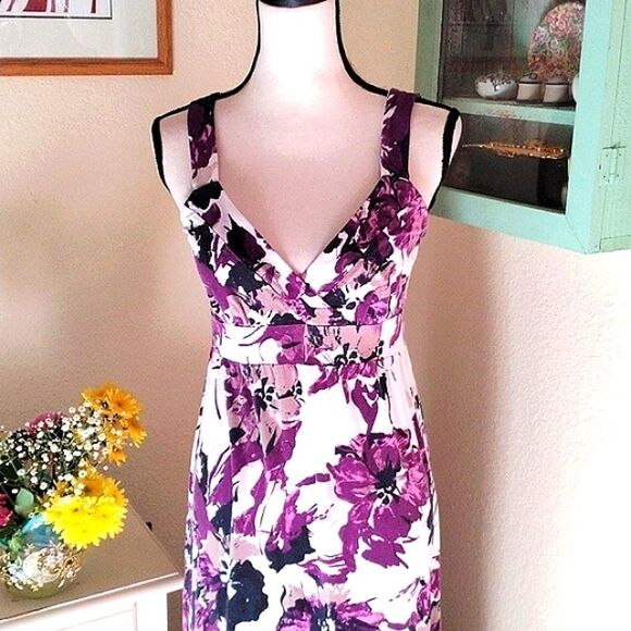 Ann Taylor Cotton Blend Maxi Dress - Picture 2 of 10